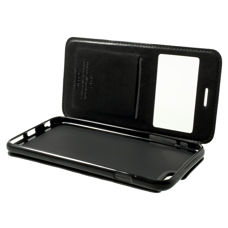 Roar Korea Noble View Window Leather Case for iPhone 6 Plus / 6s Plus w/ Card Slot - Black-6
