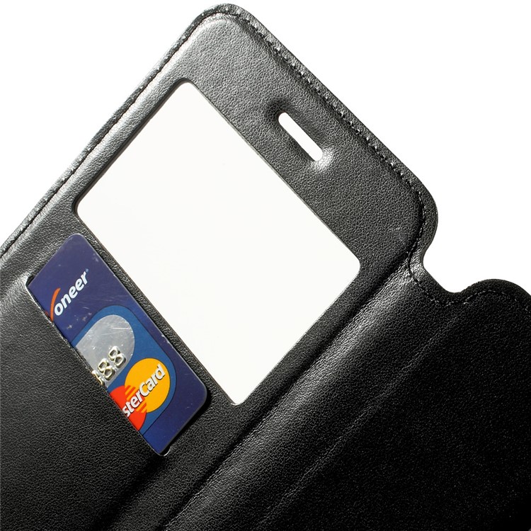 Roar Korea Noble View Window Leather Case for iPhone 6 Plus / 6s Plus w/ Card Slot - Black-7
