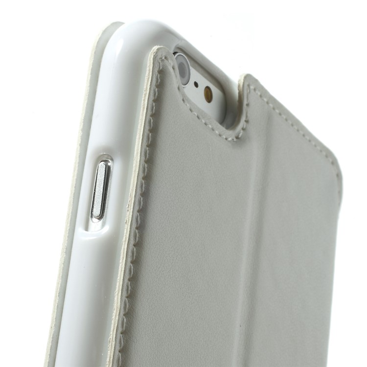 Roar Korea Noble View Window Leather Case for iPhone 6 Plus / 6s Plus w/ Card Slot - White-10