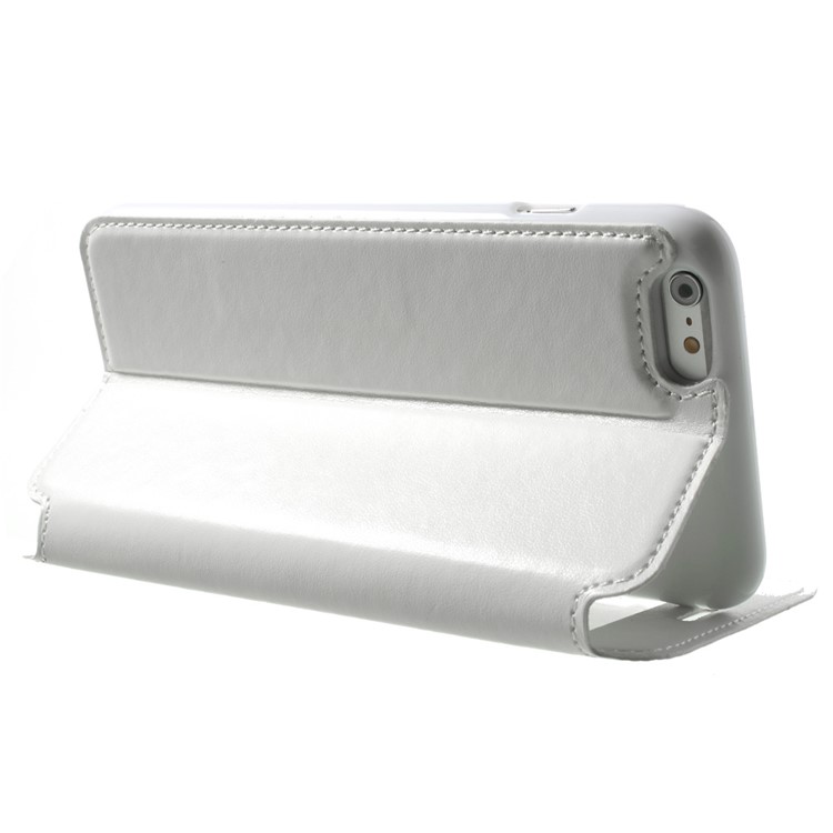 Roar Korea Noble View Window Leather Case for iPhone 6 Plus / 6s Plus w/ Card Slot - White-4
