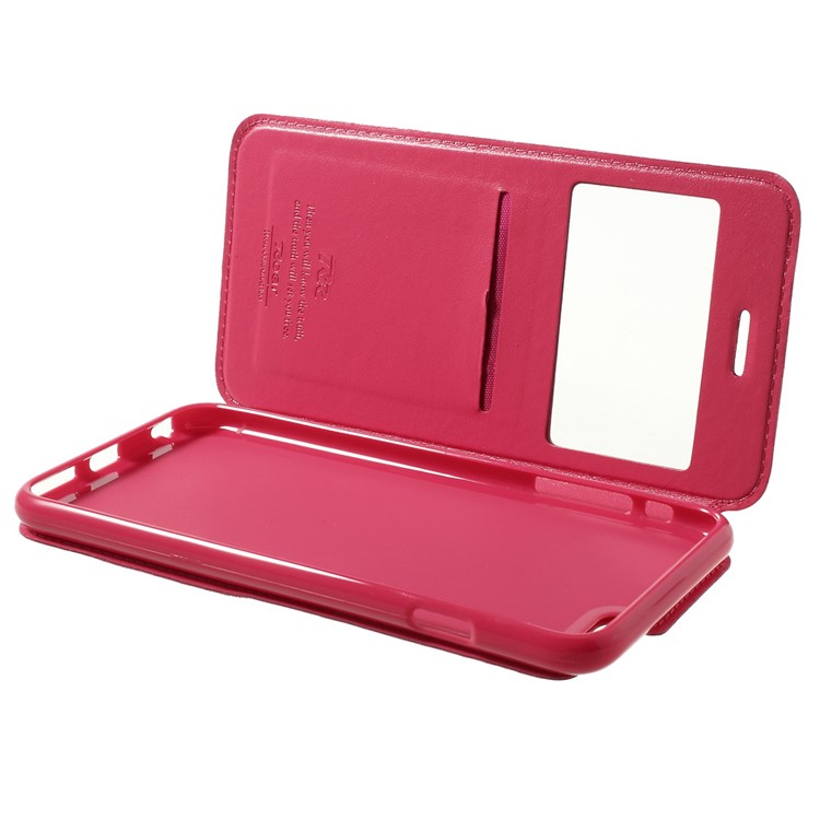 Roar Korea Noble View Window Leather Case for iPhone 6 Plus / 6s Plus w/ Card Slot - Rose-6