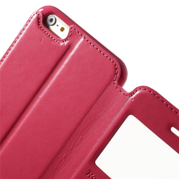 Roar Korea Noble View Window Leather Case for iPhone 6 Plus / 6s Plus w/ Card Slot - Rose-8