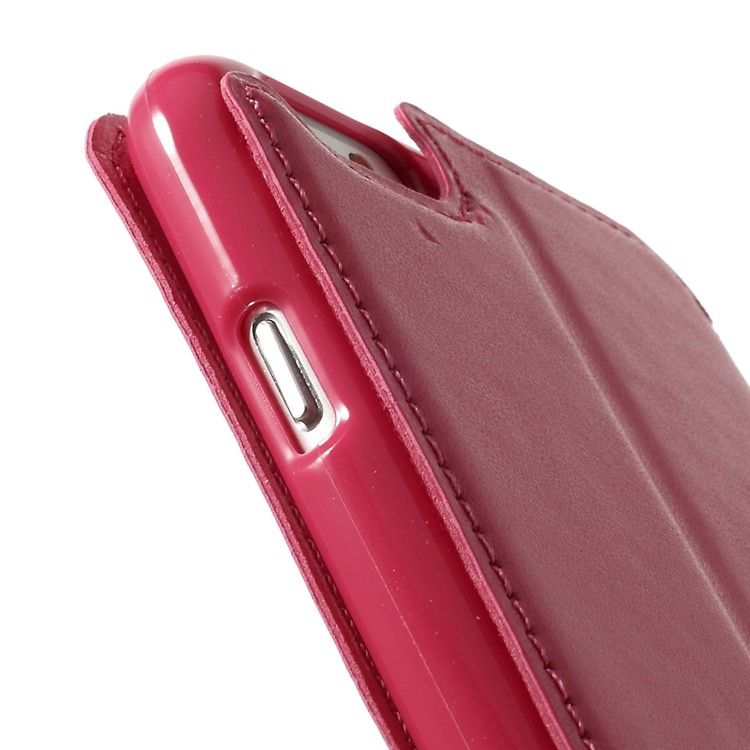 Roar Korea Noble View Window Leather Case for iPhone 6 Plus / 6s Plus w/ Card Slot - Rose-9