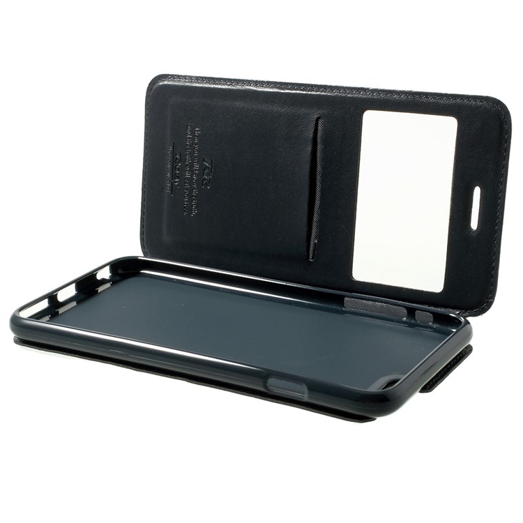 Roar Korea for iPhone 6 Plus / 6s Plus Noble View Window Leather Case w/ Stand - Deep Blue-6