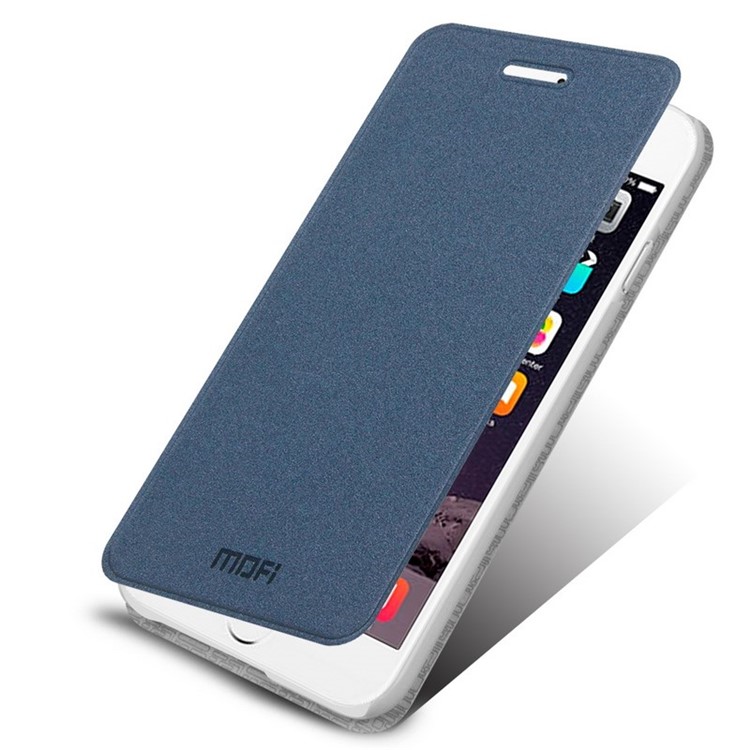MOFI Rui Series Leather Case Cover for iPhone 6 / 6s 4.7 inch - Deep Blue-1
