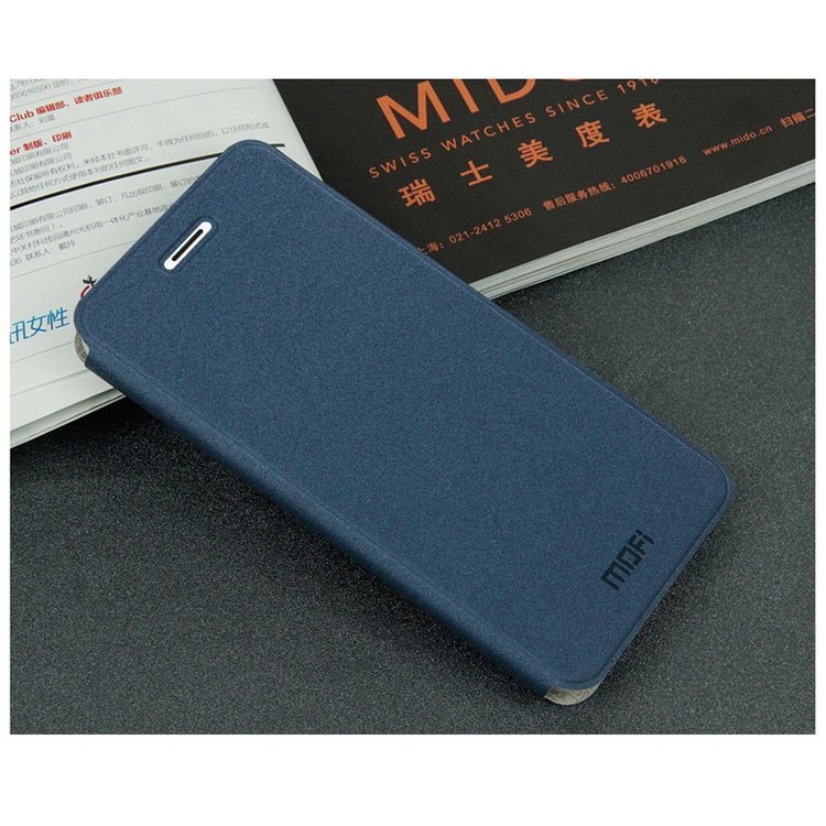 MOFI Rui Series Leather Case Cover for iPhone 6 / 6s 4.7 inch - Deep Blue-2