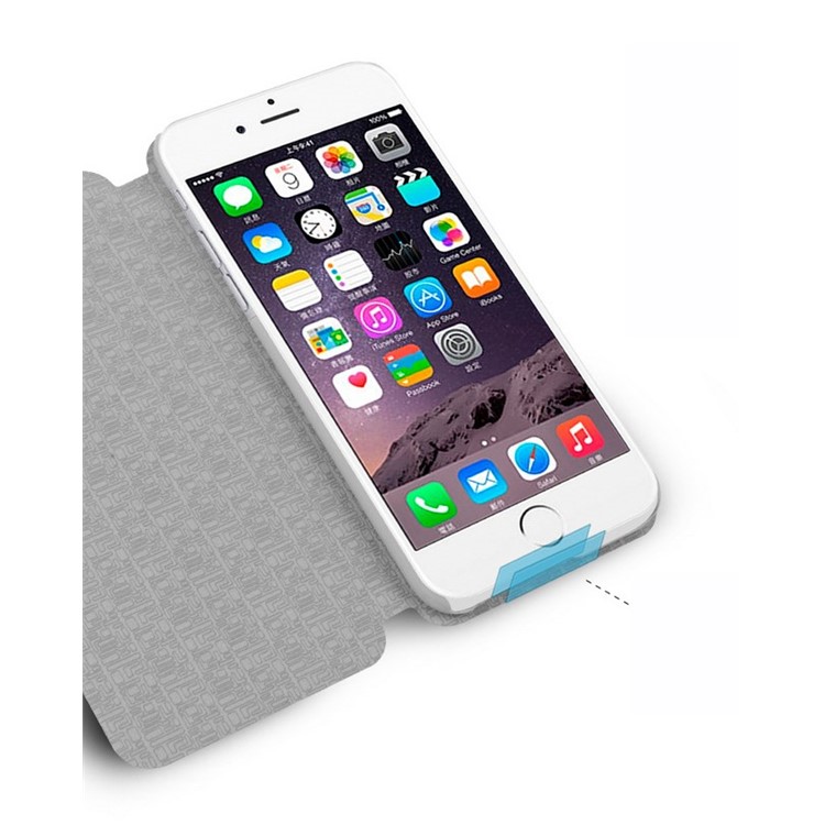 MOFI Rui Series Leather Case Cover for iPhone 6 / 6s 4.7 inch - Deep Blue-5