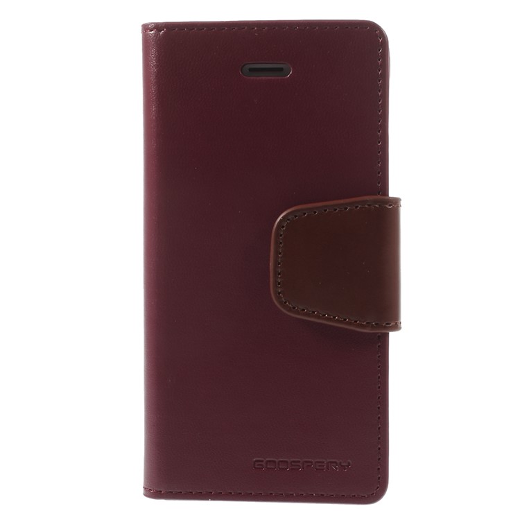 MERCURY Goospery Sonata Diary Wallet Leather Stand Case for iPhone SE 5s 5 - Wine Red-3