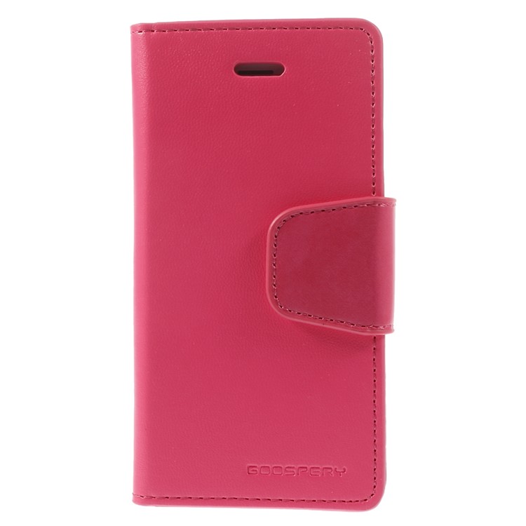 MERCURY Goospery Sonata Diary Leather Stand Case w/ Card Slots for iPhone SE 5s 5 - Rose-3