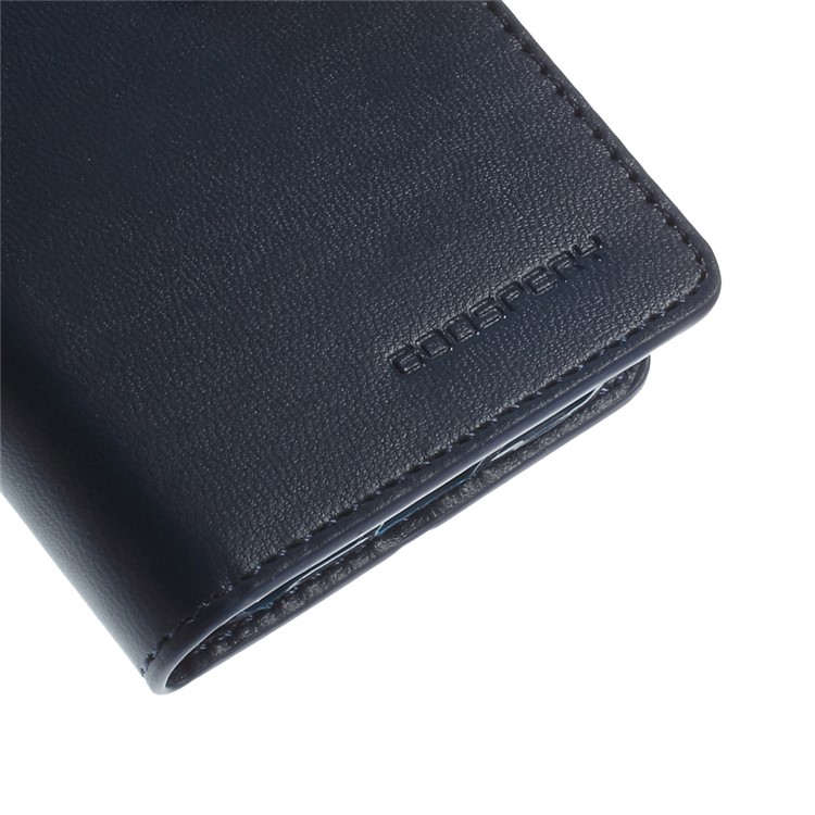 MERCURY Goospery Sonata Diary Leather Magnetic Cover w/ Stand for iPhone SE 5s 5 - Dark Blue-9