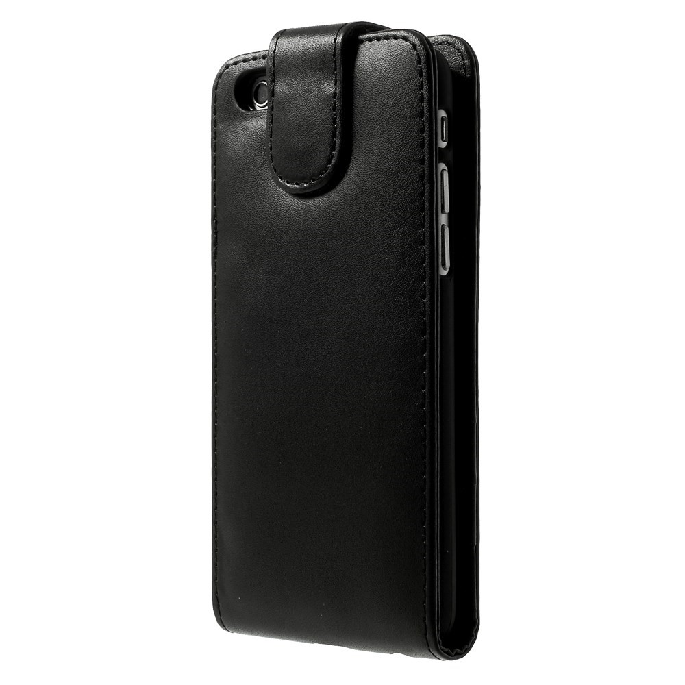 Vertical Flip Card Holder Leather Case for iPhone 6s 6 - Black-3