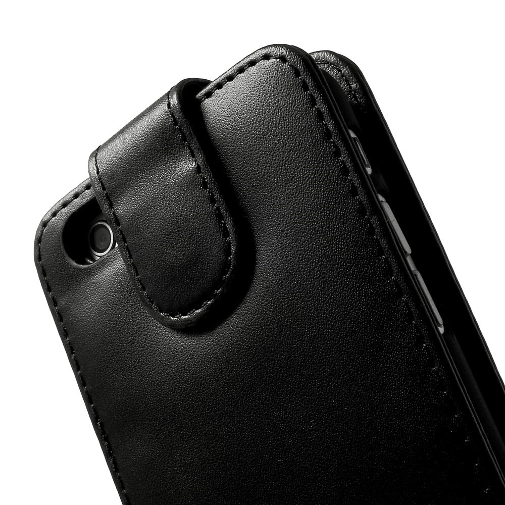 Vertical Flip Card Holder Leather Case for iPhone 6s 6 - Black-6