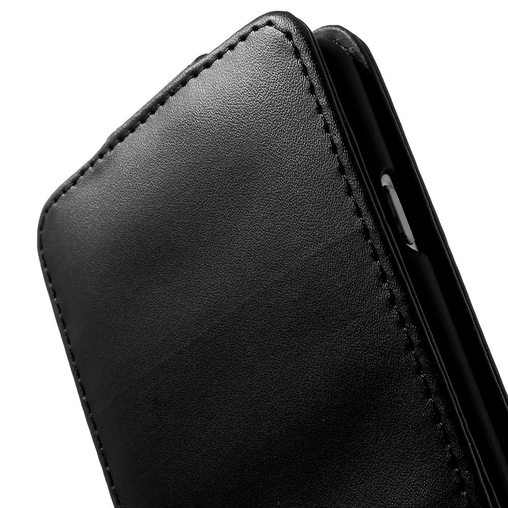 Vertical Flip Card Holder Leather Case for iPhone 6s 6 - Black-7