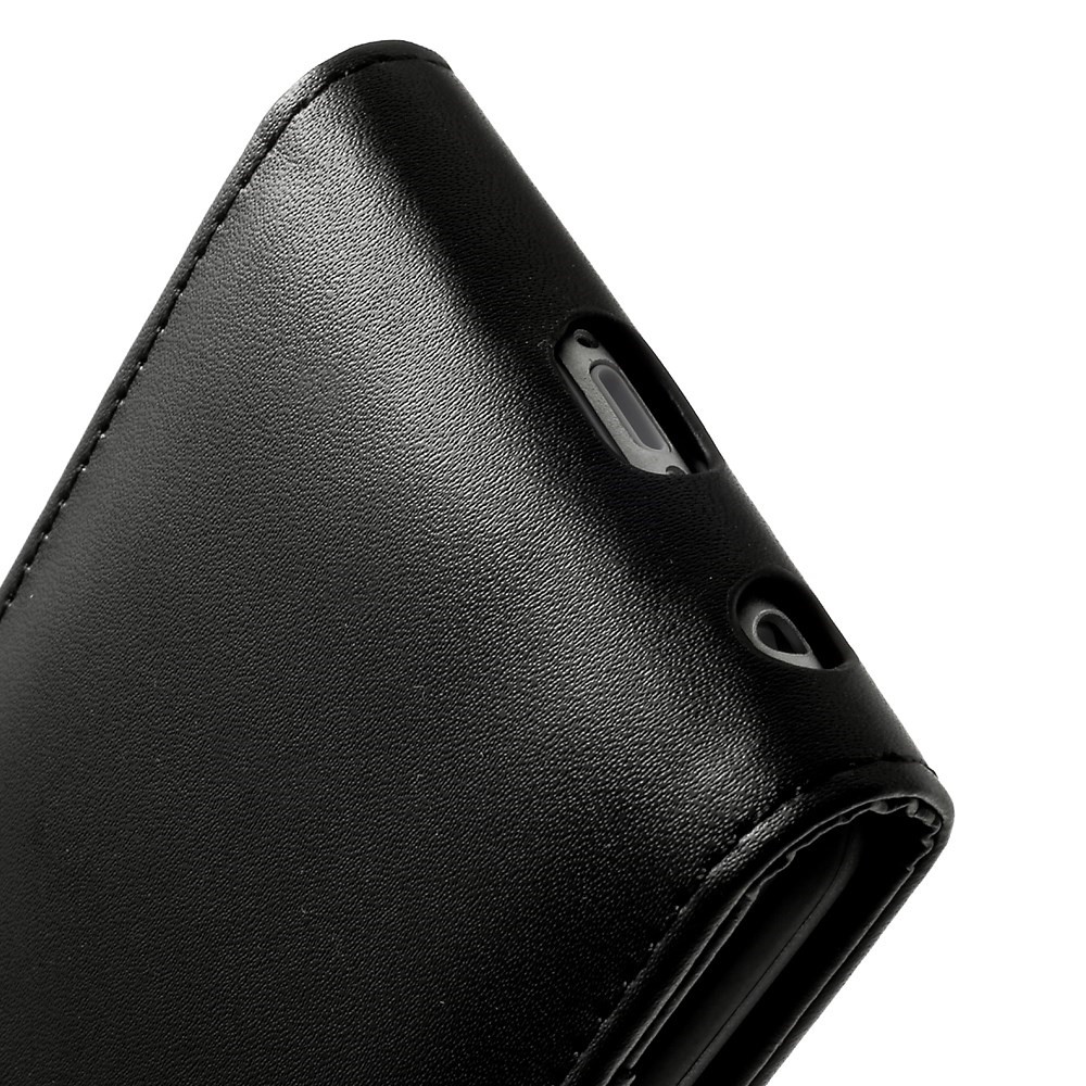 Vertical Flip Card Holder Leather Case for iPhone 6s 6 - Black-8