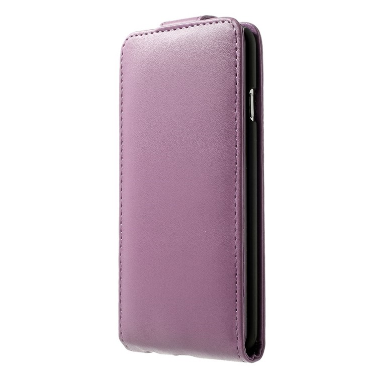 Vertical Magnetic Flip Leather Case Cover for iPhone 6s 6 - Purple-2