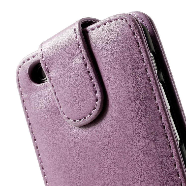 Vertical Magnetic Flip Leather Case Cover for iPhone 6s 6 - Purple-5