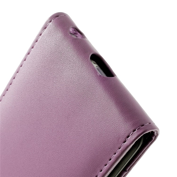 Vertical Magnetic Flip Leather Case Cover for iPhone 6s 6 - Purple-7