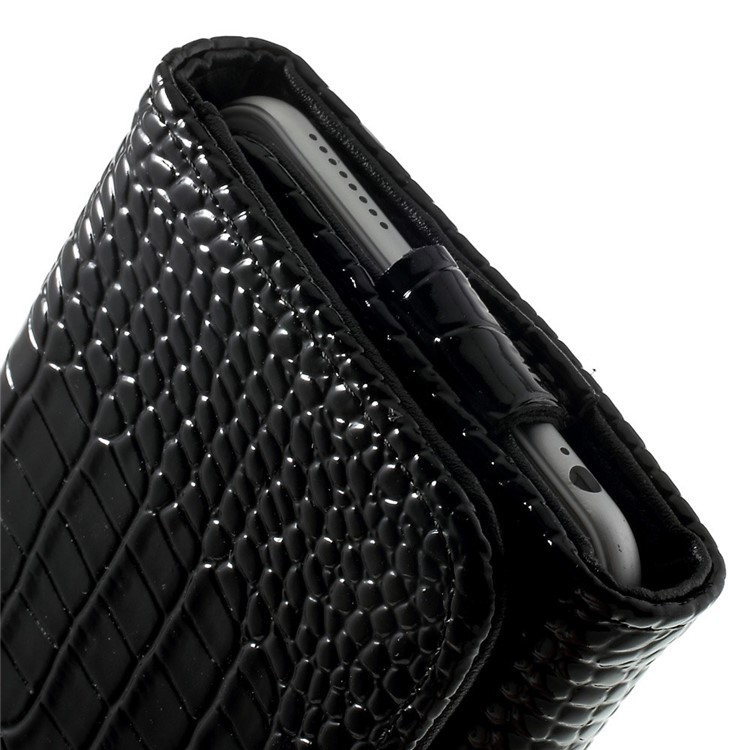 Crocodile Texture Leather Flip Purse Case for iPhone 7 Plus/ 6 Plus / 6s Plus, Size: 160 x 78mm - Black-11