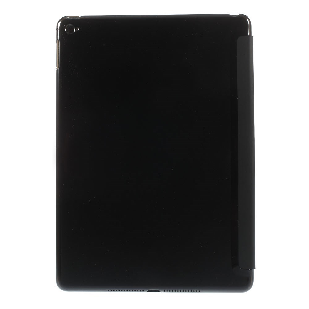 For iPad Air 2 Slim Tri-fold Stand Leather Flip Cover - Black-2