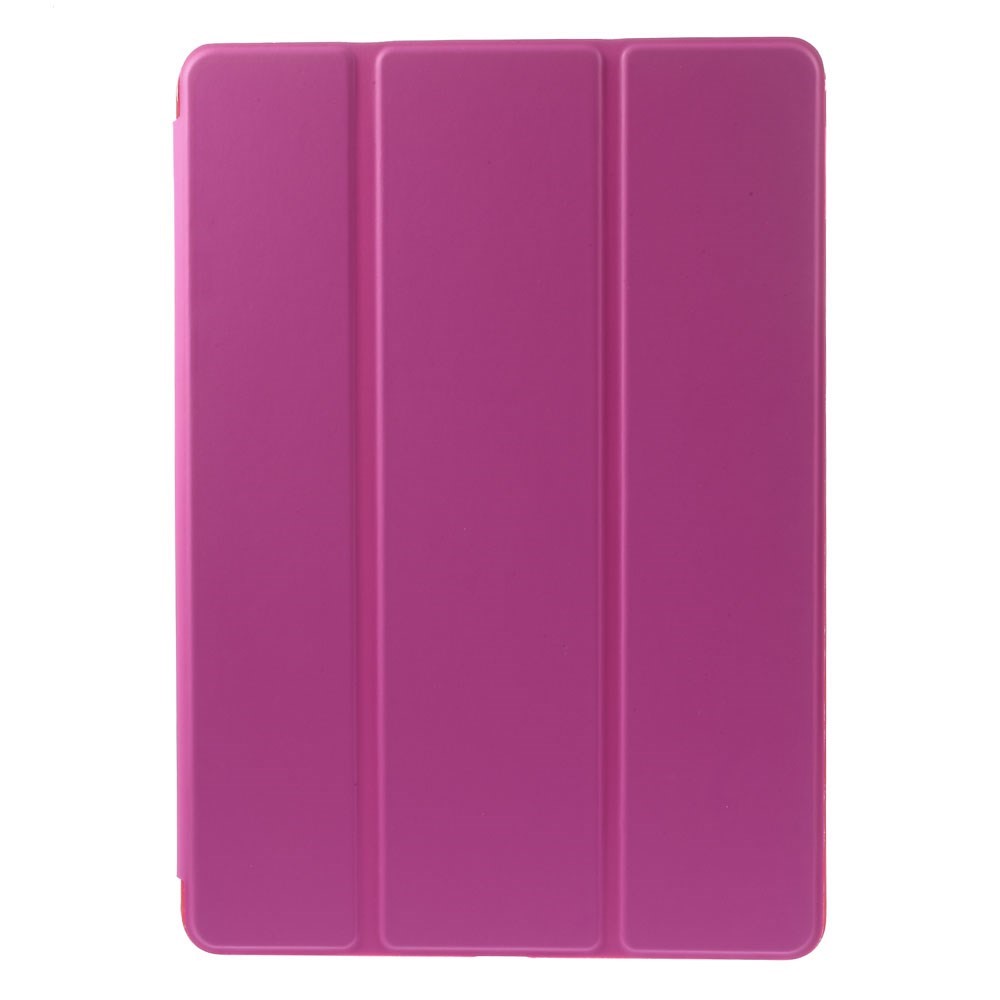 For iPad Air 2 Slim Tri-fold Stand Folio Leather Cover - Rose-1