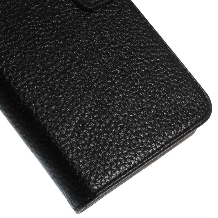 Magnetic Genuine Leather Stand Case for iPhone 6 Plus / 6s Plus with Card Slot - Black-9