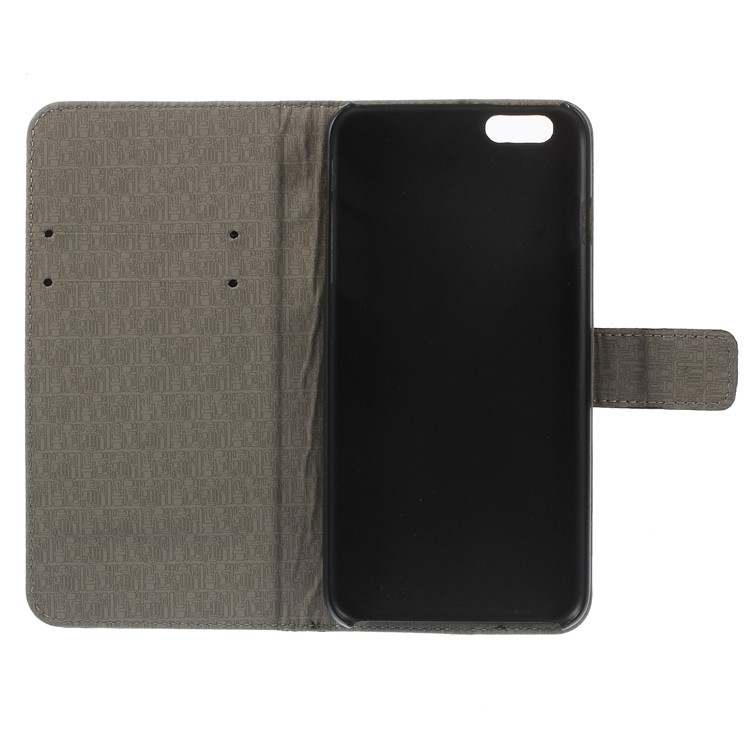Lychee Genuine Leather Case Cover for iPhone 6 6s (4.7) with Card Slots - Black-7