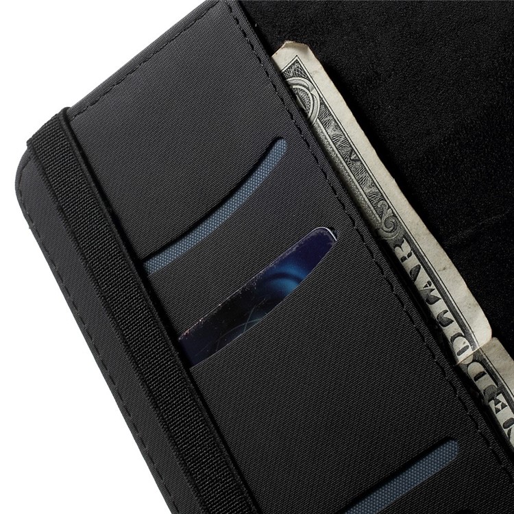 Twill Grain Leather Case w/ 360 Degree Rotatory Stand for iPad Mini / Mini 2 / Mini 3 - Black-10
