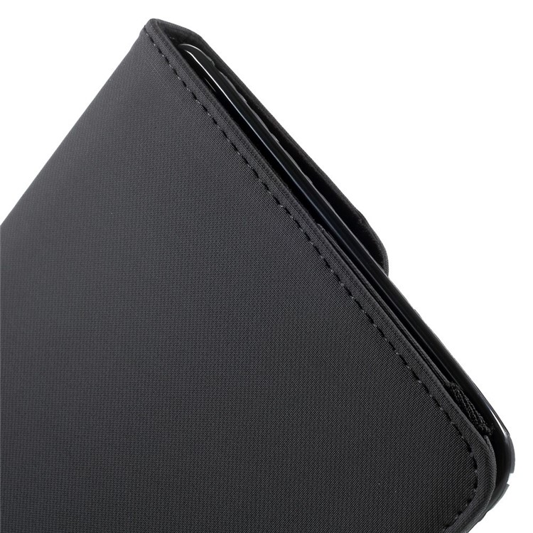 Twill Grain Leather Case w/ 360 Degree Rotatory Stand for iPad Mini / Mini 2 / Mini 3 - Black-14
