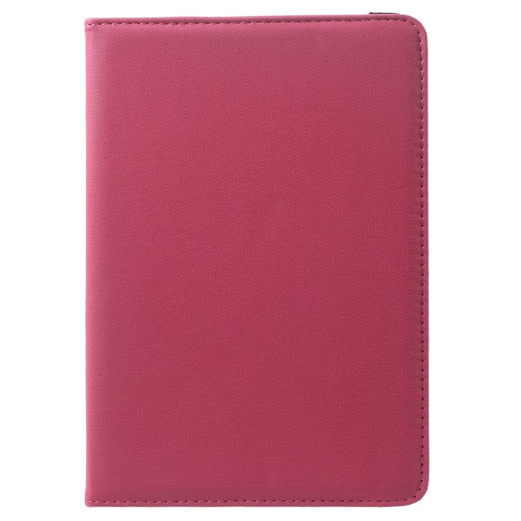 Twill Grain PU Leather Case w/ 360 Degree Rotatory Stand for iPad Mini / Mini 2 / Mini 3 - Rose-2