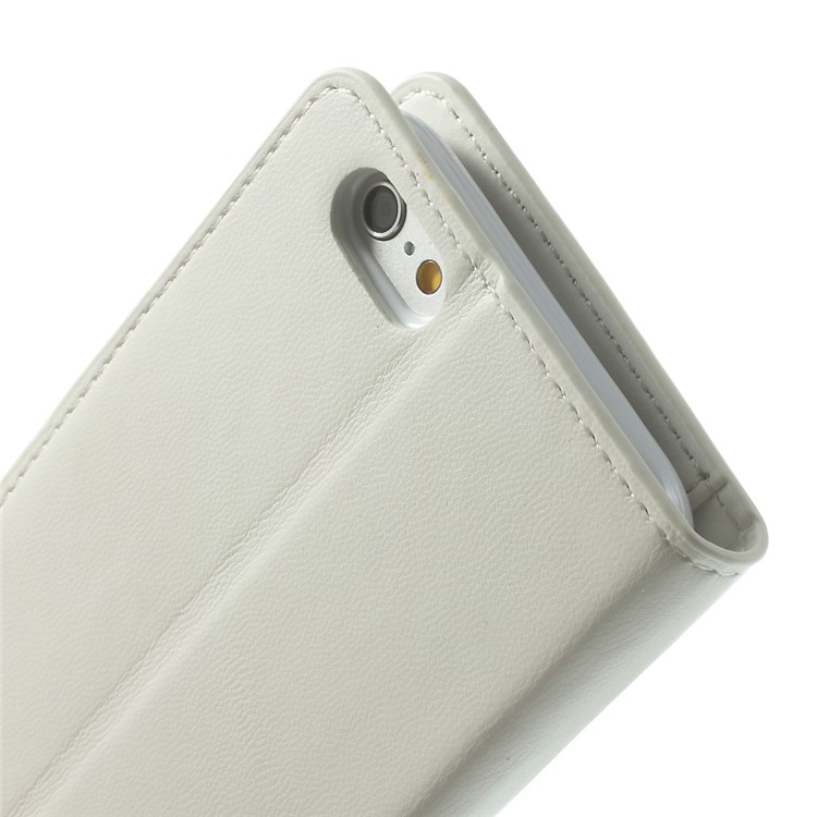 MERCURY Goospery Sonata Diary Wallet Leather Stand Case for iPhone 6 Plus / 6s Plus - White-8