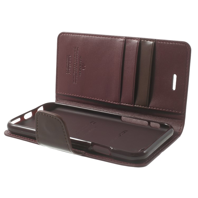 MERCURY Goospery Sonata Diary Magnetic Leather Stand Shell for iPhone 6 Plus / 6s Plus - Wine Red-10