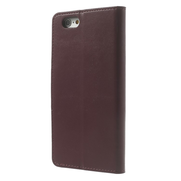 MERCURY Goospery Sonata Diary Magnetic Leather Stand Shell for iPhone 6 Plus / 6s Plus - Wine Red-2