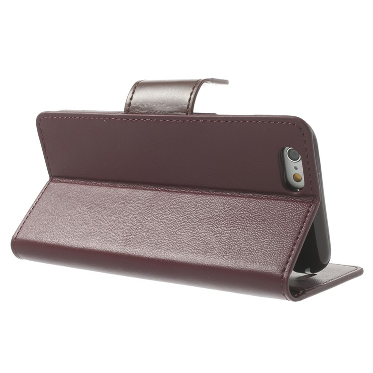 MERCURY Goospery Sonata Diary Magnetic Leather Stand Shell for iPhone 6 Plus / 6s Plus - Wine Red-4
