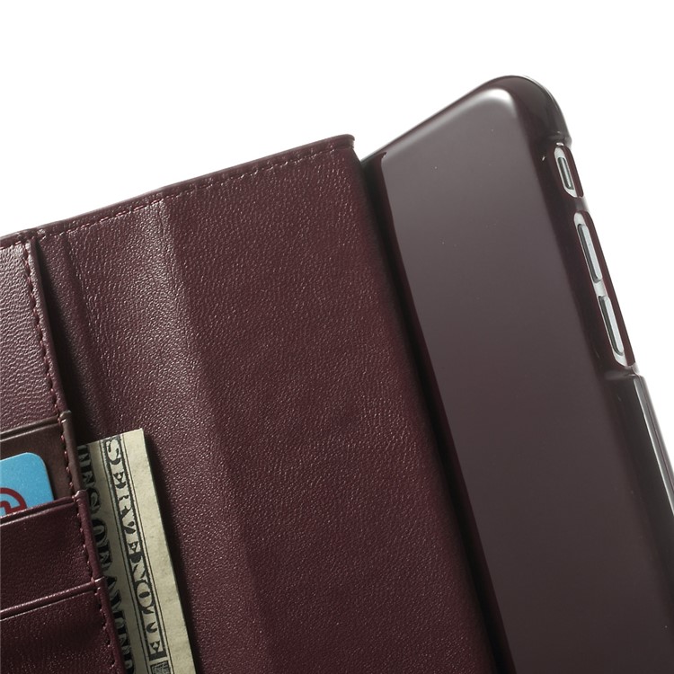 MERCURY Goospery Sonata Diary Magnetic Leather Stand Shell for iPhone 6 Plus / 6s Plus - Wine Red-6