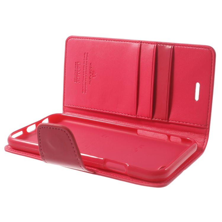 MERCURY Goospery Sonata Diary Stand Leather Protective Case for iPhone 6 Plus / 6s Plus - Rose-10