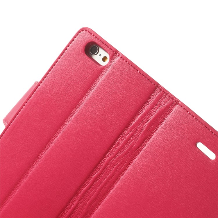 MERCURY Goospery Sonata Diary Stand Leather Protective Case for iPhone 6 Plus / 6s Plus - Rose-7