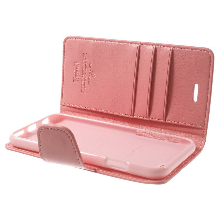 Mercury GOOSPERY for iPhone 6 Plus / 6s Plus Goospery Sonata Diary Stand Leather Skin Case - Pink-10