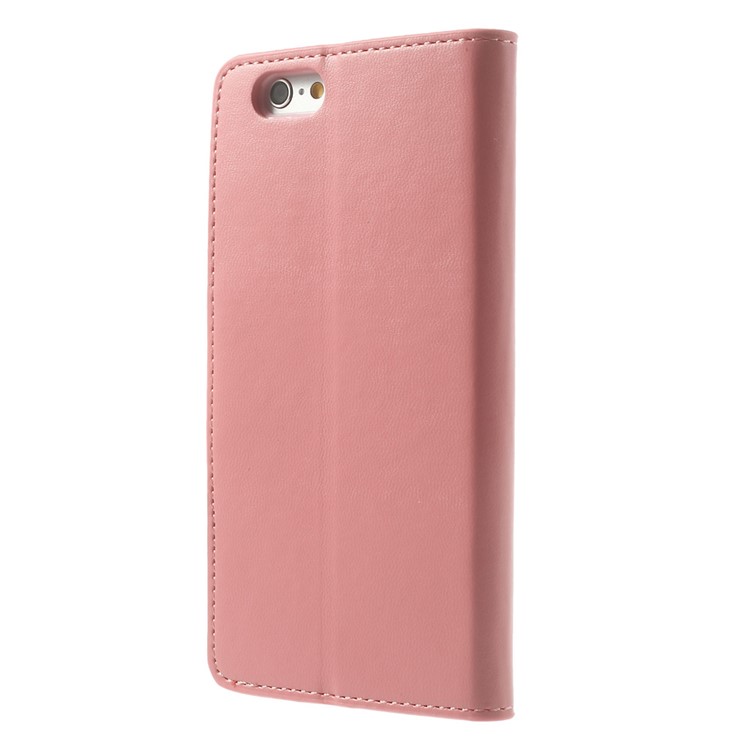 Mercury GOOSPERY for iPhone 6 Plus / 6s Plus Goospery Sonata Diary Stand Leather Skin Case - Pink-2