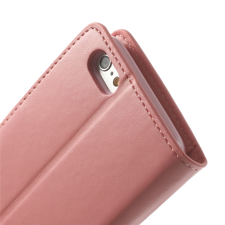 Mercury GOOSPERY for iPhone 6 Plus / 6s Plus Goospery Sonata Diary Stand Leather Skin Case - Pink-8