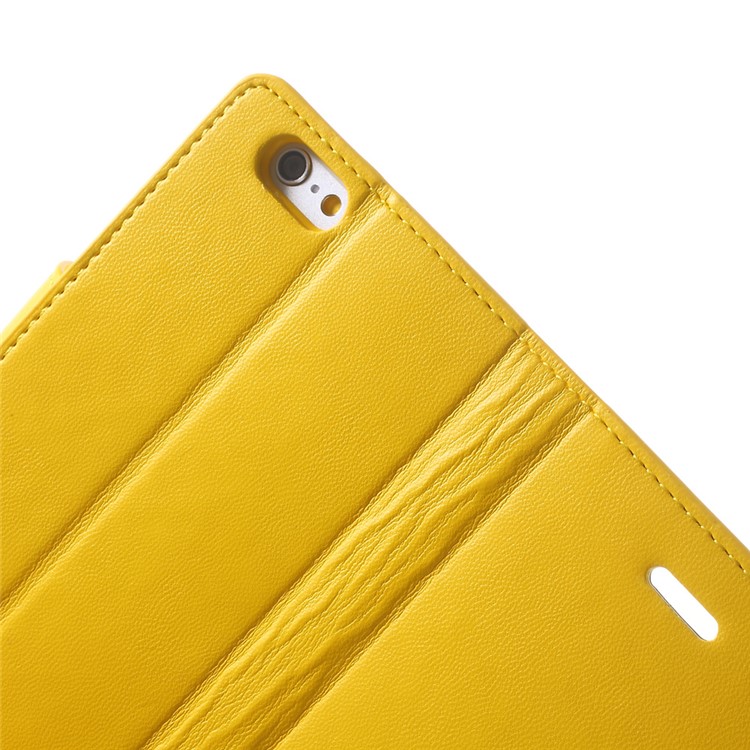Mercury GOOSPERY for iPhone 6 Plus / 6s Plus Goospery Sonata Diary Wallet Stand Leather Cover - Yellow-7
