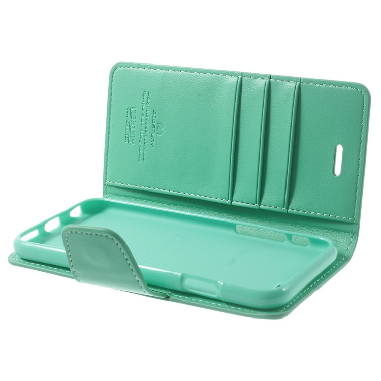 Mercury GOOSPERY for iPhone 6 Plus / 6s Plus Goospery Sonata Diary Stand Leather Case Accessory - Cyan-10
