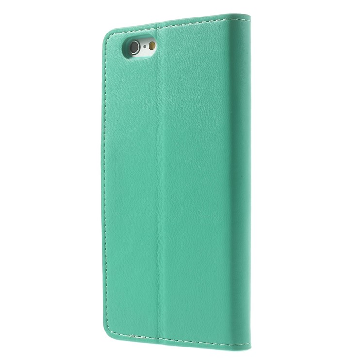 Mercury GOOSPERY for iPhone 6 Plus / 6s Plus Goospery Sonata Diary Stand Leather Case Accessory - Cyan-2