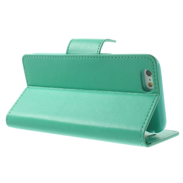 Mercury GOOSPERY for iPhone 6 Plus / 6s Plus Goospery Sonata Diary Stand Leather Case Accessory - Cyan-4