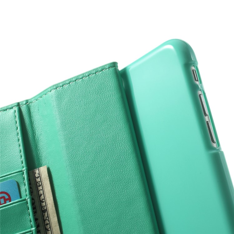 Mercury GOOSPERY for iPhone 6 Plus / 6s Plus Goospery Sonata Diary Stand Leather Case Accessory - Cyan-6