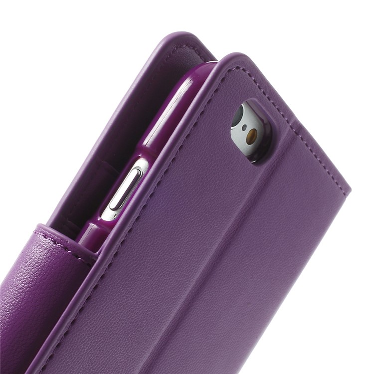 MERCURY Goospery Sonata Diary Wallet Leather Stand Cover for iPhone 6 Plus / 6s Plus - Purple-7