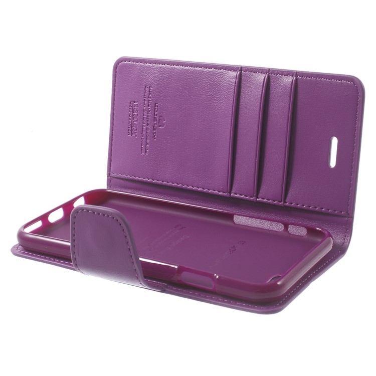 MERCURY Goospery Sonata Diary Wallet Leather Stand Cover for iPhone 6 Plus / 6s Plus - Purple-9