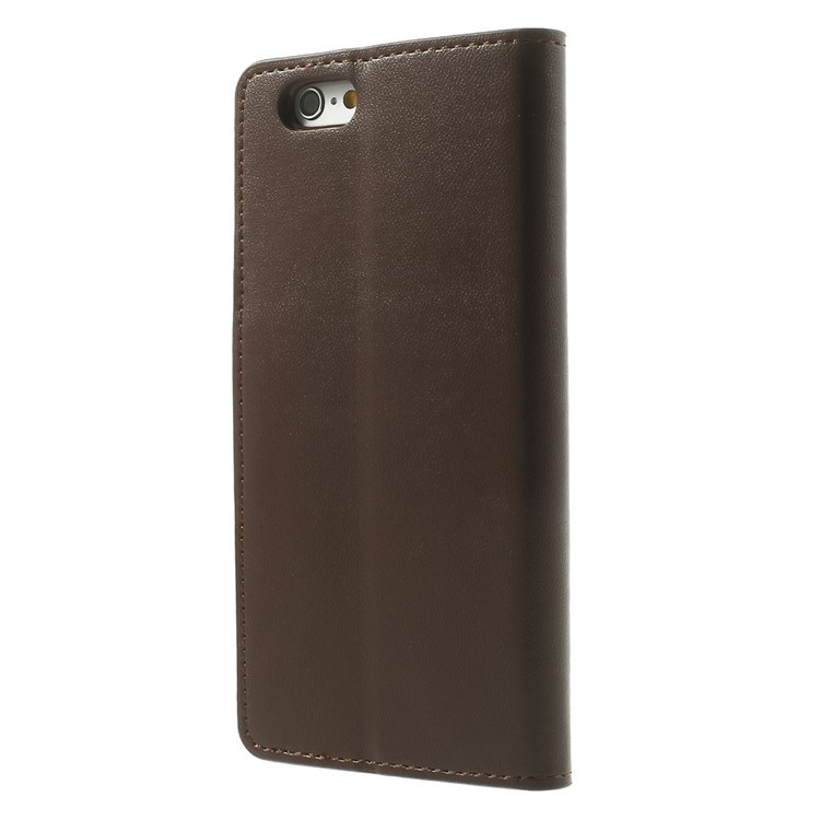 Mercury GOOSPERY for iPhone 6 Plus / 6s Plus Goospery Sonata Diary Stand Leather Magnetic Case - Coffee-2