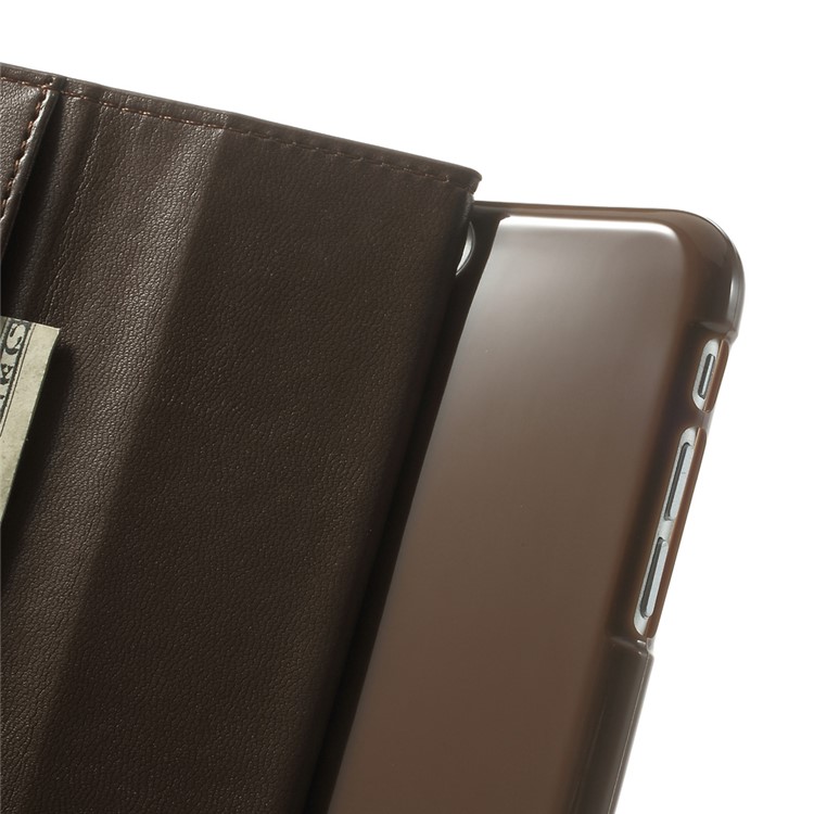 Mercury GOOSPERY for iPhone 6 Plus / 6s Plus Goospery Sonata Diary Stand Leather Magnetic Case - Coffee-6