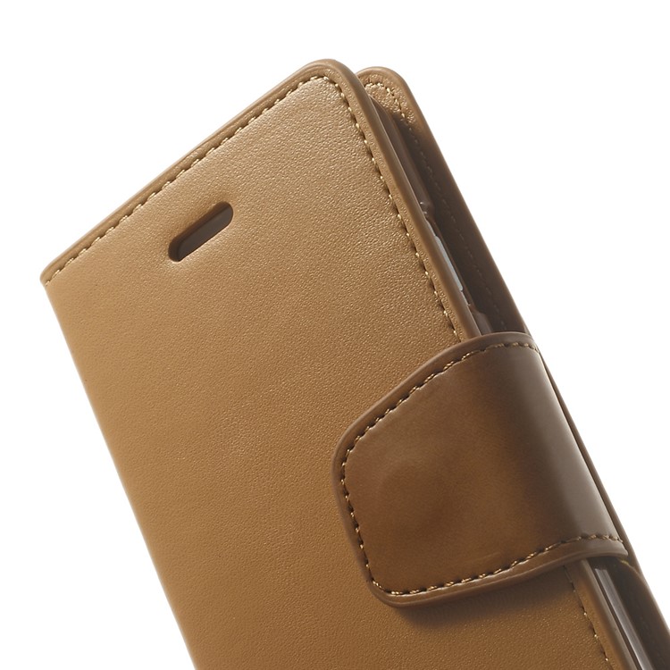 MERCURY Goospery Sonata Diary Stand Leather Phone Case for iPhone 6 Plus / 6s Plus - Brown-7