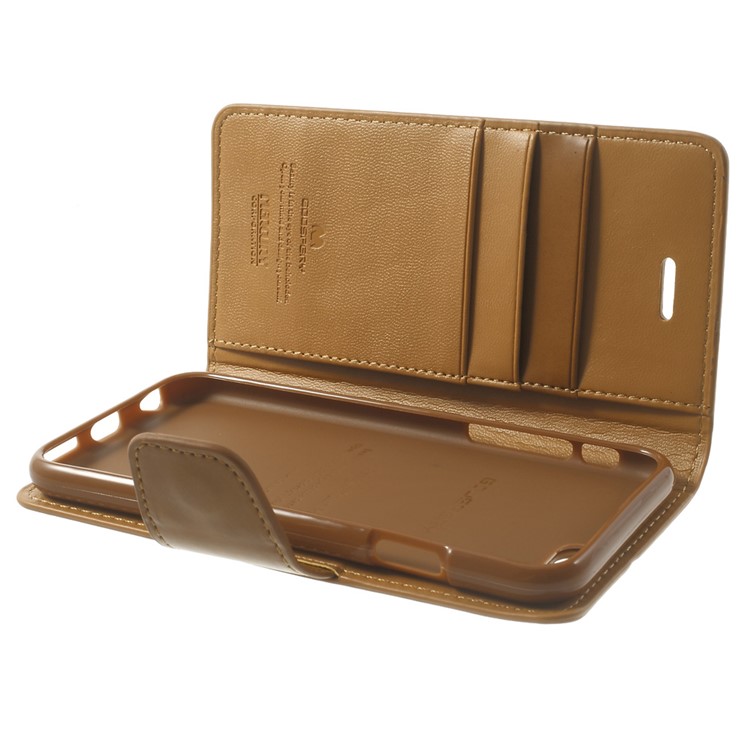 MERCURY Goospery Sonata Diary Stand Leather Phone Case for iPhone 6 Plus / 6s Plus - Brown-9
